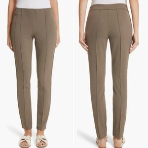 Lafayette 148 New York Stretch Gramercy Trouser Pants Nougat Brown Size 12